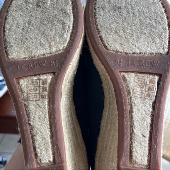 J. Crew Navy Blue Seville Wedge Espadrille Sandals | Size 8.5 - Picture 11 of 12